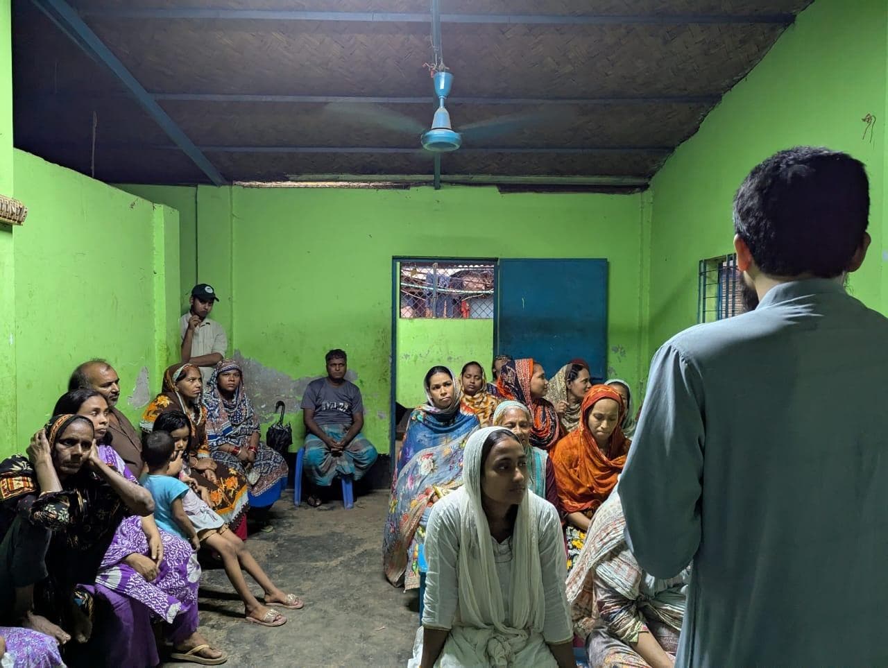 Citizens gathered for a civic education session